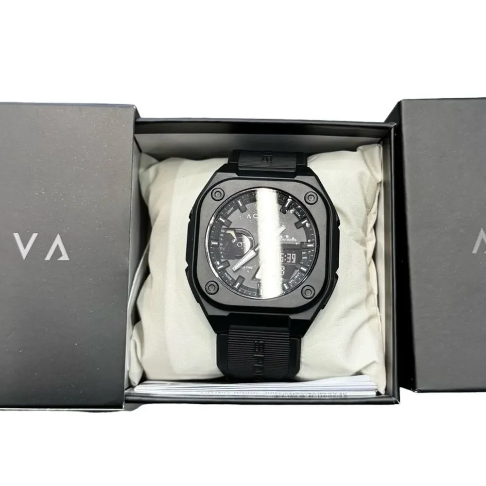 Activa x Invicta Digital Watch 44.8mm Black Chronograph 50M WR New ACW2328